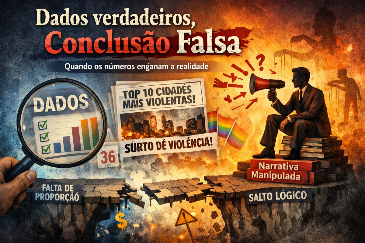 Dados verdadeiros podem sustentar conclusões falsas